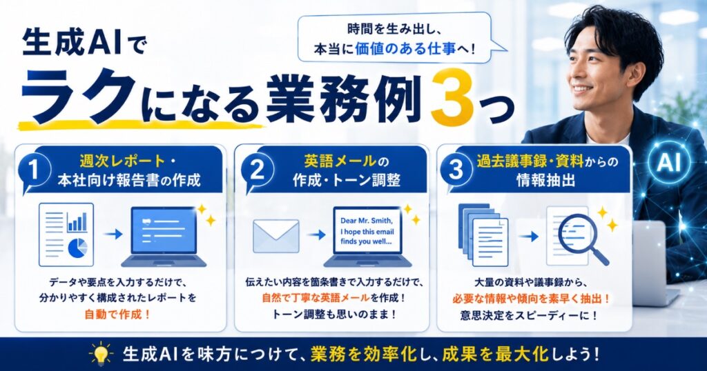 3つのラクになる業務例