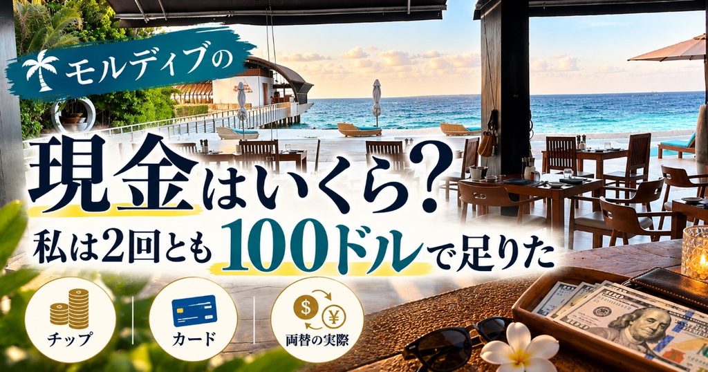現金は100ドルで足りた