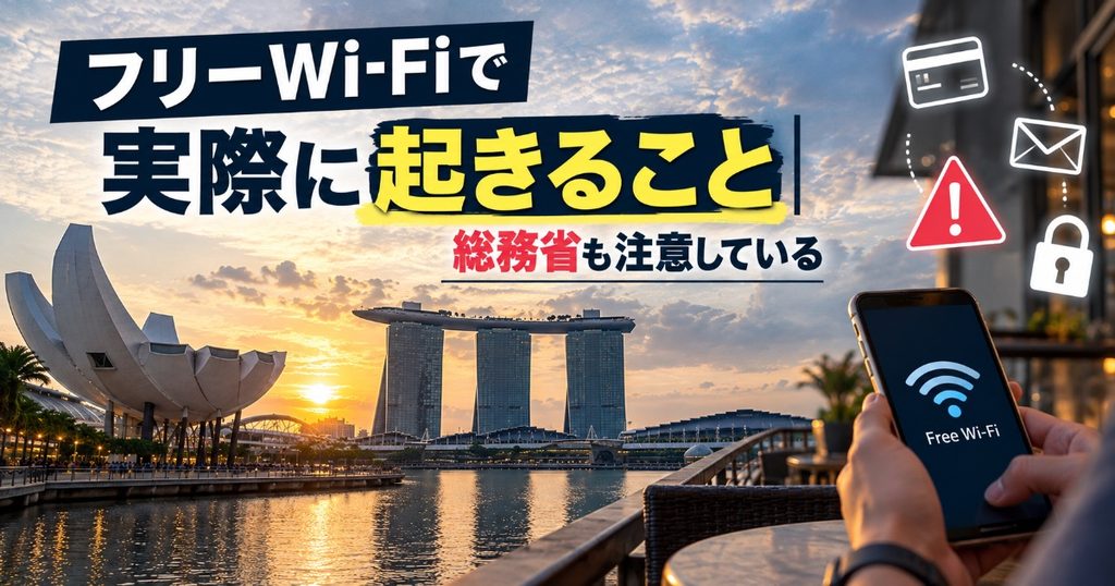 フリーWi-Fi注意